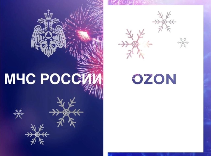 МЧС России и Ozon напомнят покупателям фейерверков о технике безопасности